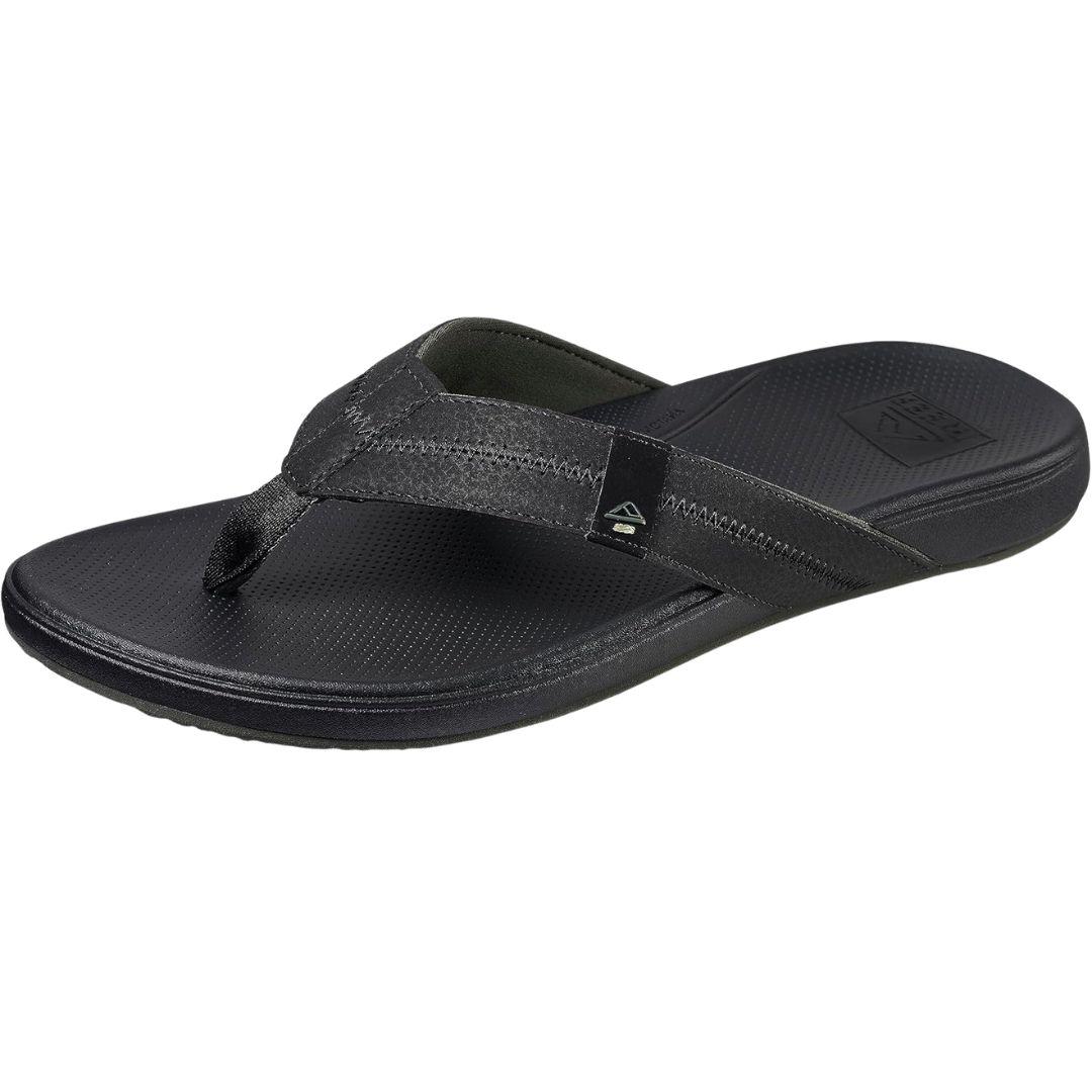 Reef Men's Cushion Phantom 2.0 Black Flip Flops